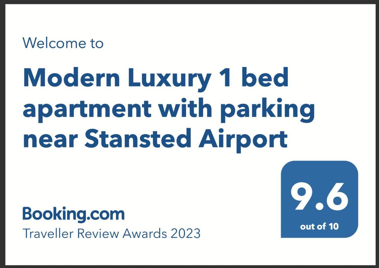 Modern Luxury 1 Bed Apartment With Parking Near Stansted Airport Stansted Mountfitchet Exterior photo
